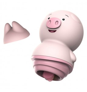 LILO - Piggy Tongue Vibrating Egg (Battery - Pink)